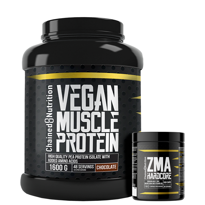 Vegan Muscle Protein 1600 g + ZMA Hardcore 160 kaps