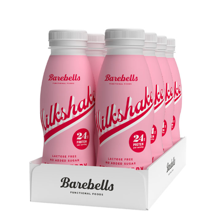 8 x Barebells Protein Milkshake, 330 ml strawberry