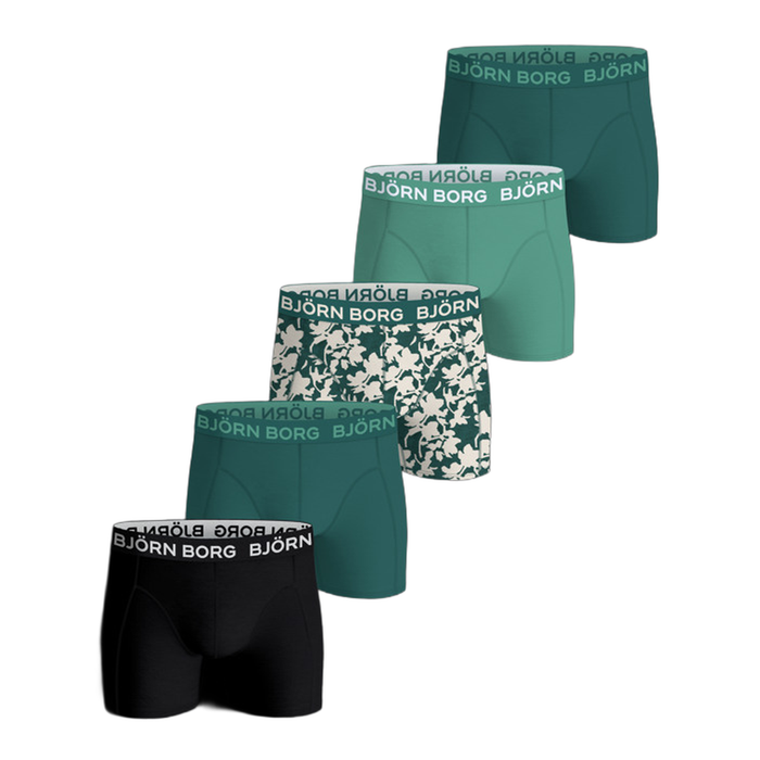 Cotton Stretch Bokserit 5‑pakkaus