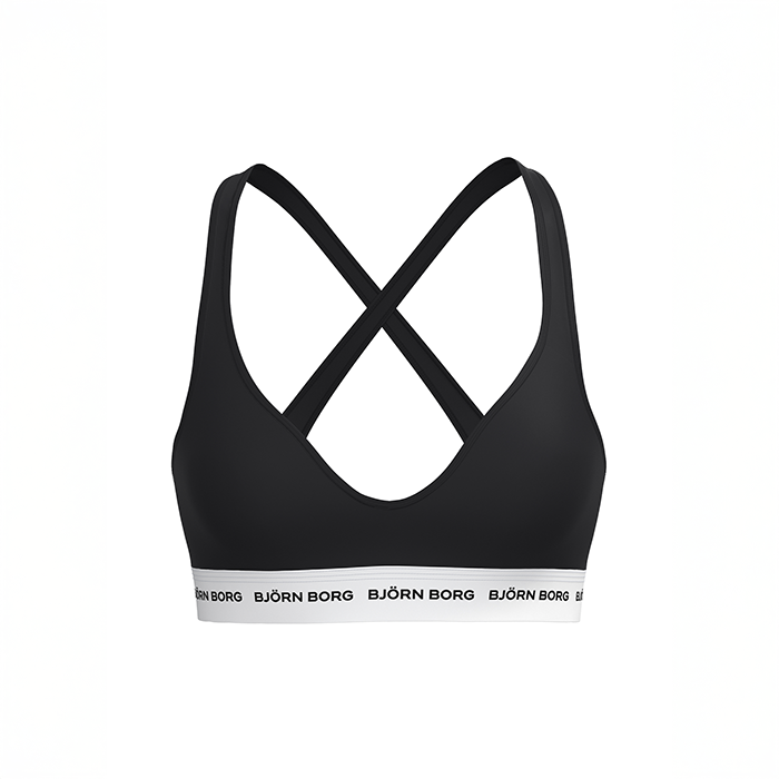 Logo Bralette Rintaliivit Musta