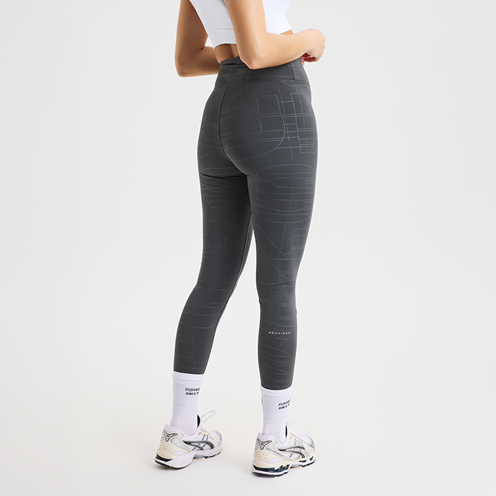 Logo Effect Emboss Tights Harmaa
