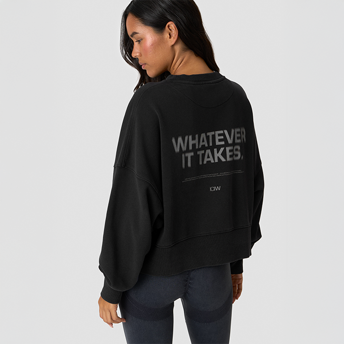 Essence Oversized Collegepaita Musta