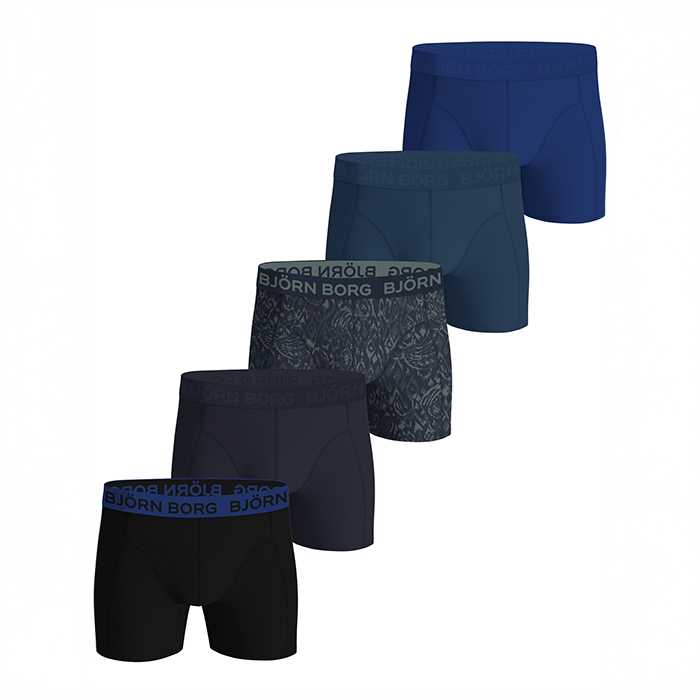 Cotton Stretch Bokserit 5 pakkauksessa