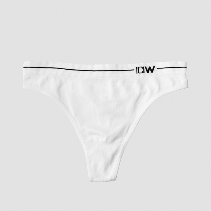 Everyday Seamless Thong 2-pack, Black/White
