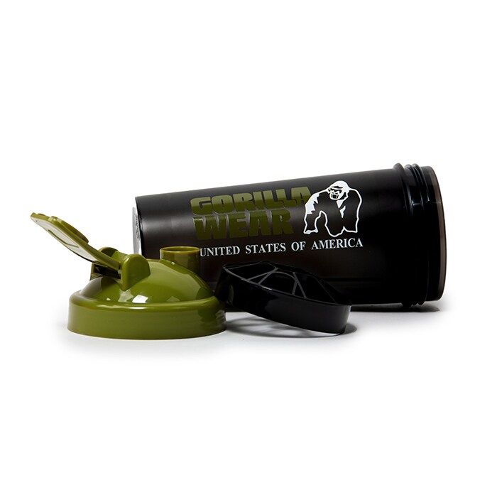 Shaker XXL Musta/vihre&auml; 1000 ml