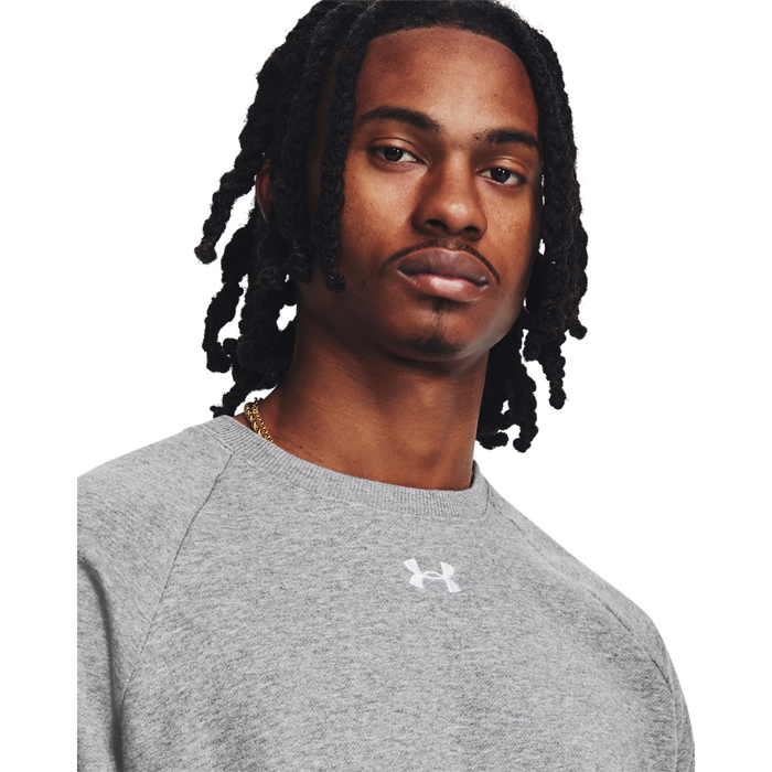 UA Rival Fleece Crew Castlerock Light Heather
