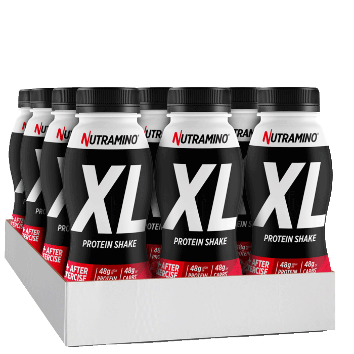 12 x Nutramino Protein XL Shake, 475 ml jordgubb