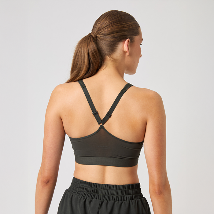 Mid V Support Sports Bra Peat