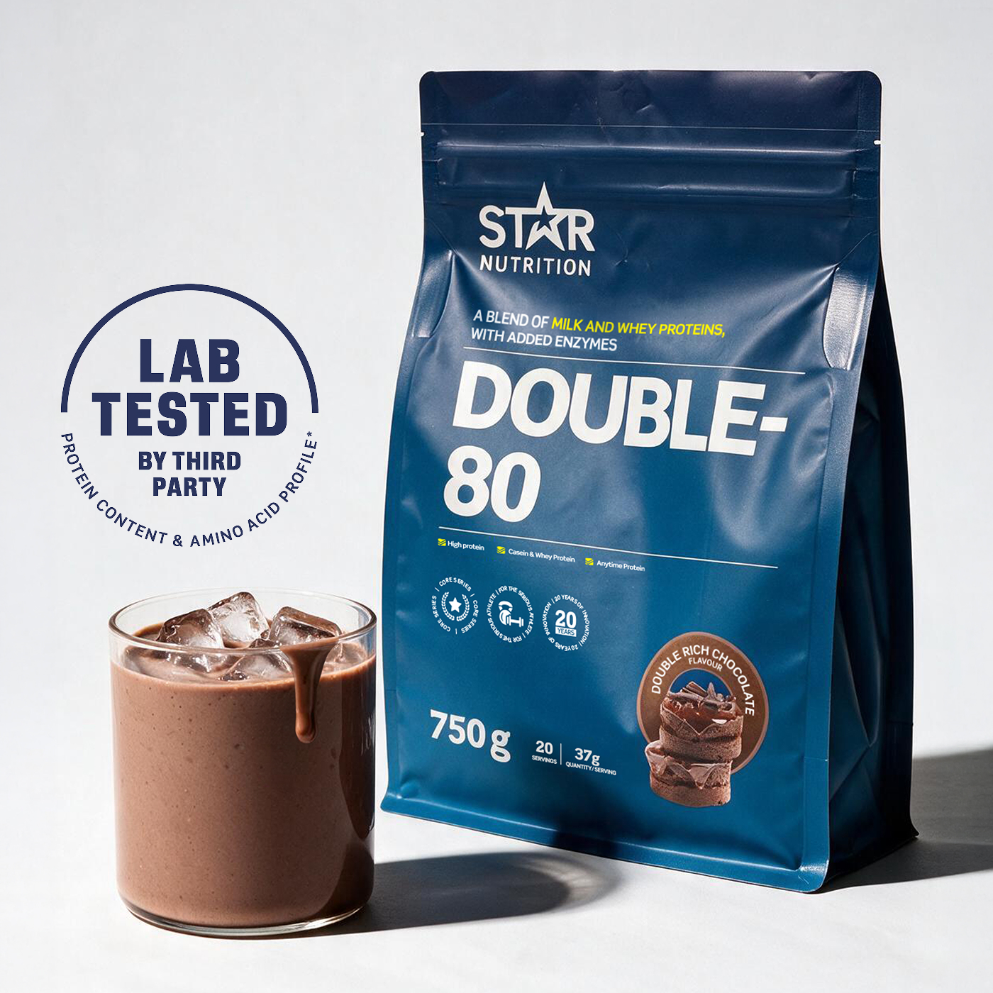 Double-80 Proteiinijauhe 750 g double_rich_chocolate
