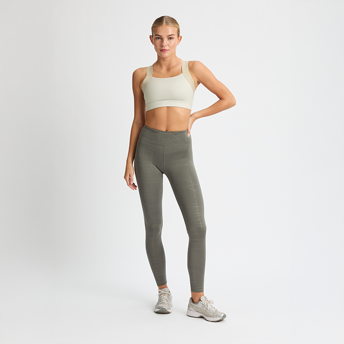 Logo Effect Emboss Tights Vihre&auml;