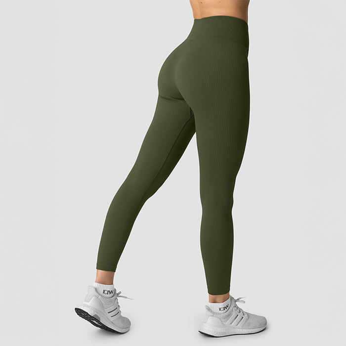 Ribbed Define Seamless Trikoot Vihre&auml;