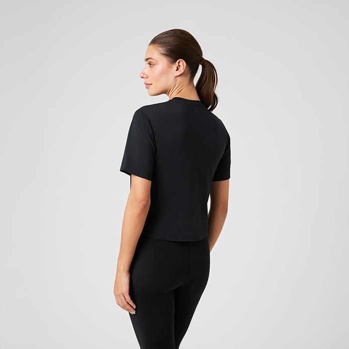 Borg Cropped T-paita Musta