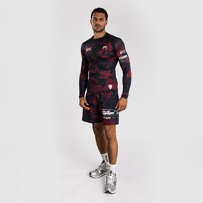 UFC Zenith by Venum Fight Week Rashguard Pitk&auml;hihainen Sininen Punainen Harmaa