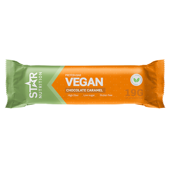 Vegaaninen proteiinipatukka 55 g caramel_chocolate