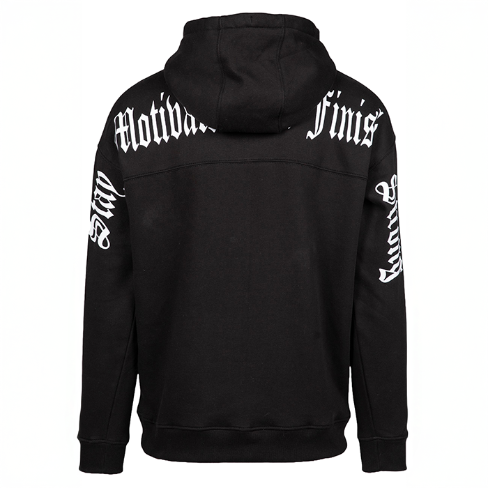 Utah Zipped Hoodie Musta