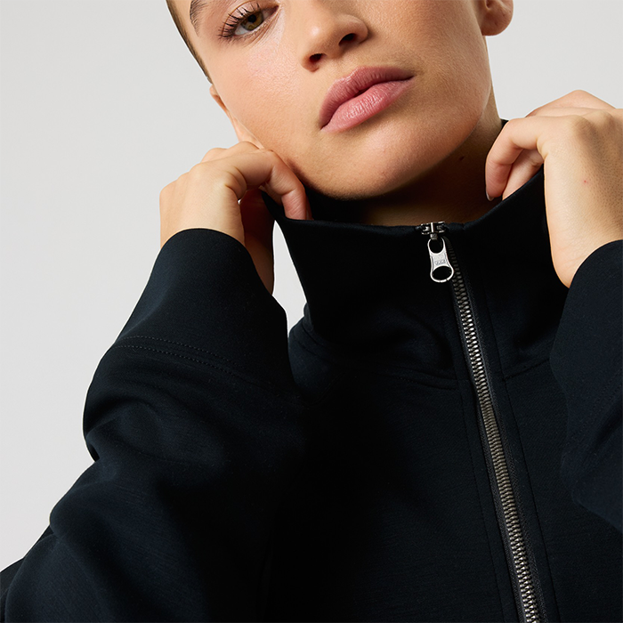 Studio Soft Half-Zip Collegepaita Musta