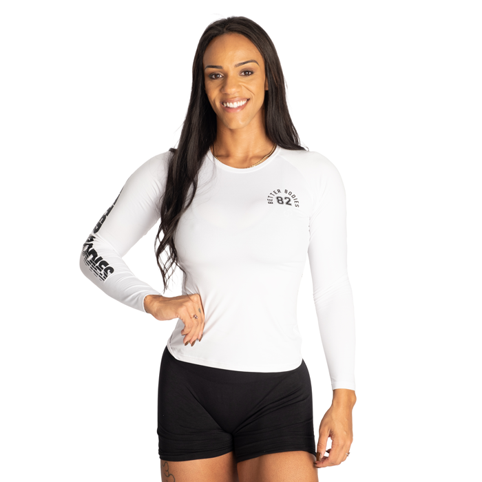 82 Pitkähihainen T-paita Valkoinen