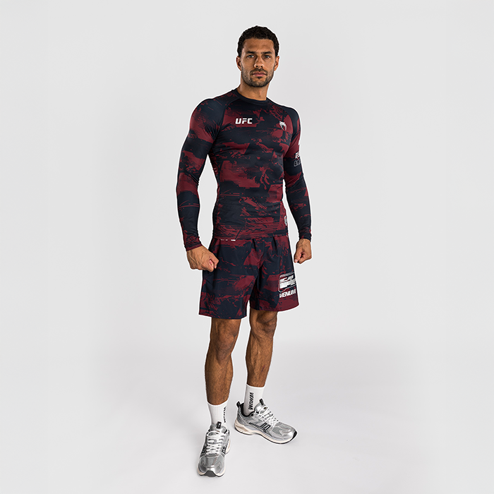 UFC Zenith by Venum Fight Week Rashguard Pitk&auml;hihainen Sininen Punainen Harmaa