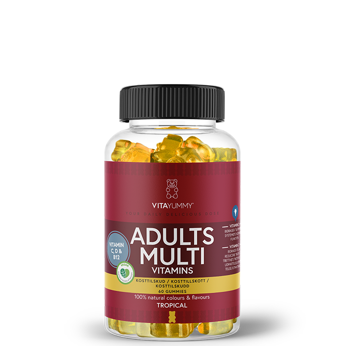 Multivitamin Vuxen Tropical 60 Gummies