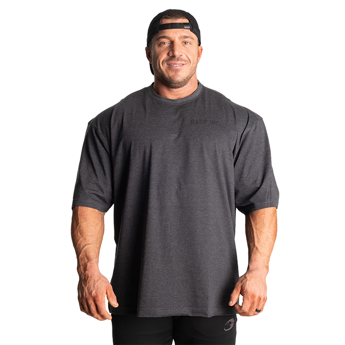 GASP Division Iron Tee Dark Grey Melange