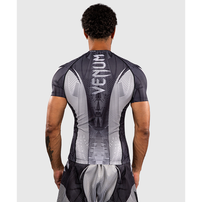 Venum GALACTIC 3.0 lyhythihainen rashguard off-white/musta