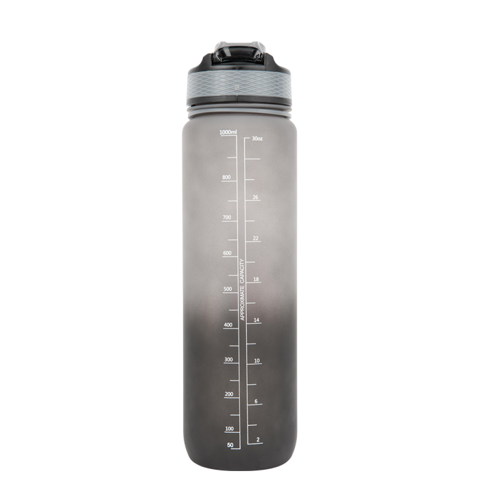 Gradient Vesipullo 1000 ml Musta/Harmaa