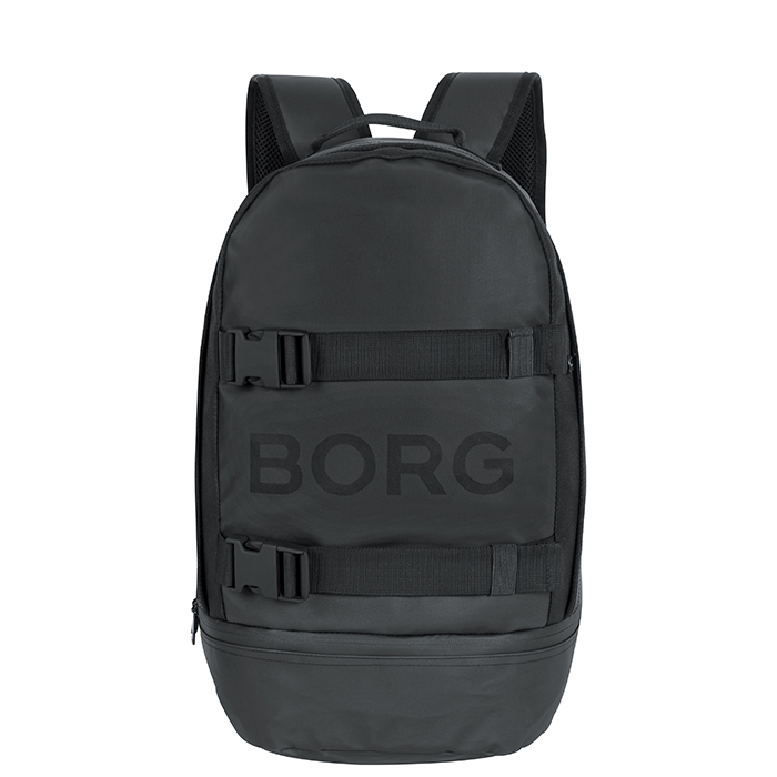 Borg Duffle Backpack, Black Beauty