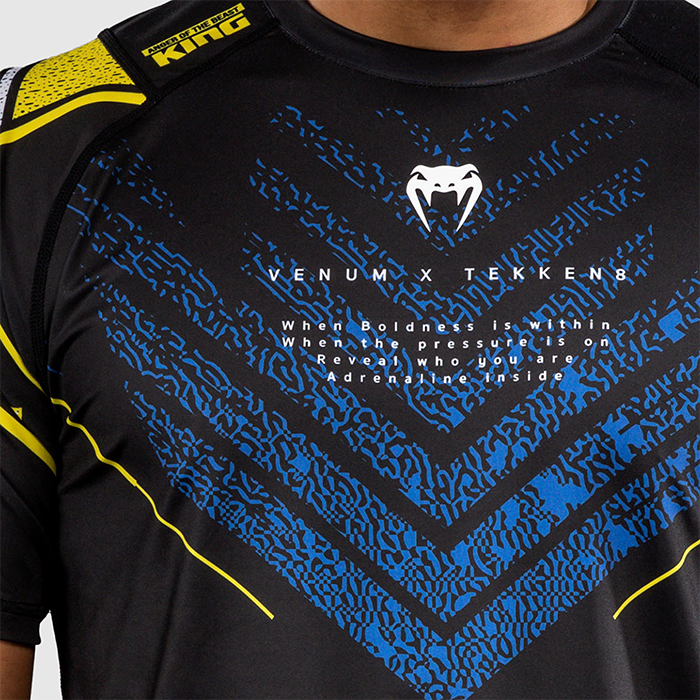 Venum x TEKKEN 8 Dry-Tech T-paita King Musta Keltainen