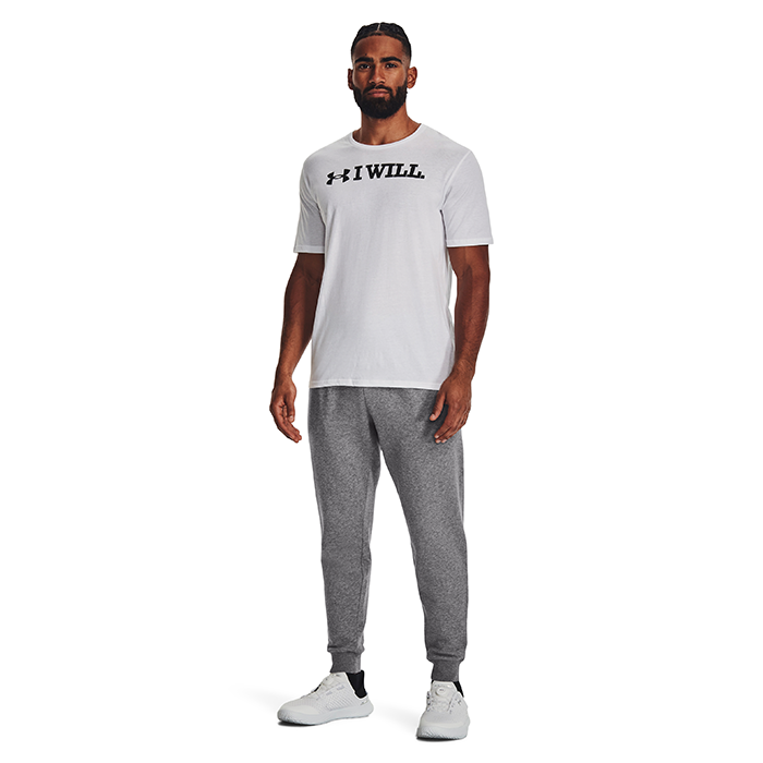 UA Rival Fleece Joggers, Castlerock Light Heather