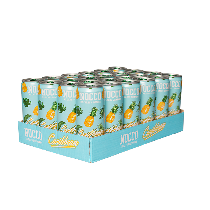 24 x NOCCO BCAA, 330 ml, Caribbean, FI