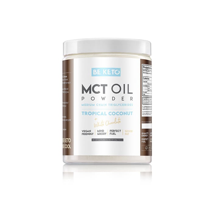 KETO MCT Oil Powder 300 g Kookos & Valkosuklaa coconut_white_chocolate