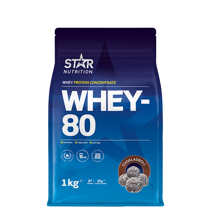 Whey-80 Heraproteiini 1 kg chokladboll