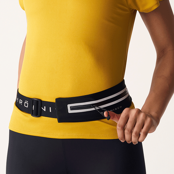 Issa Expandable Running Belt, Black