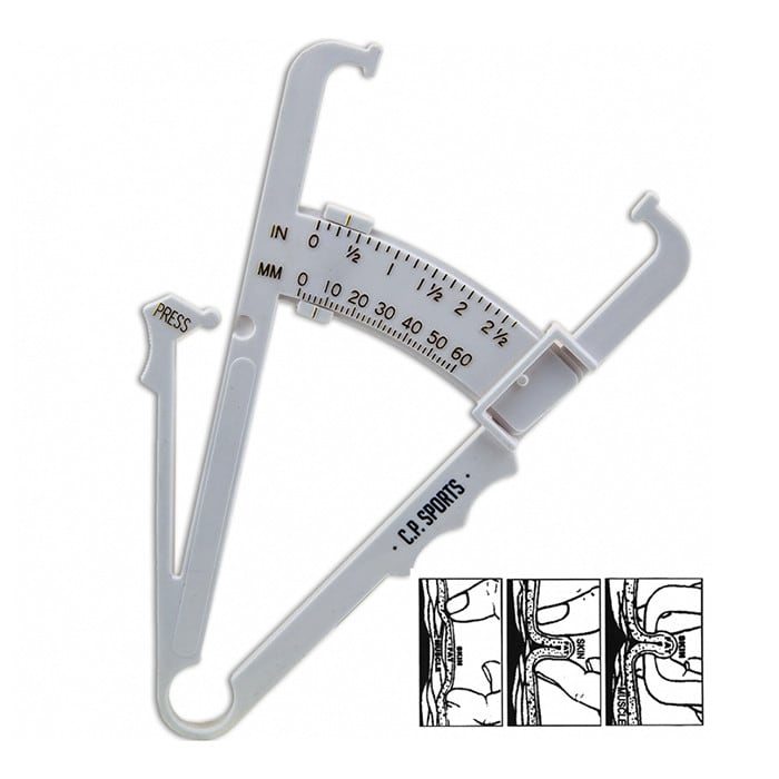 Fat Caliper Kehon Rasvamittari Valkoinen
