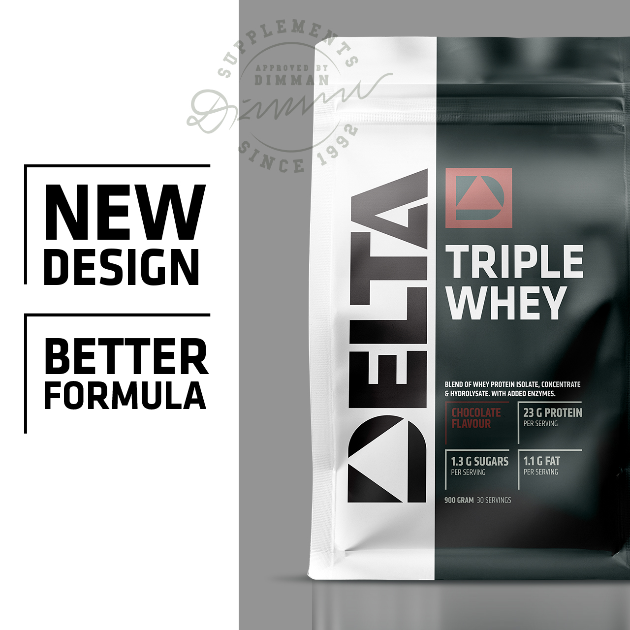 Triple Whey Heraproteiini 900 g chocolate