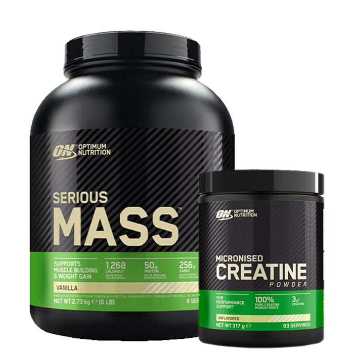 Serious Mass Gainer 2727 g + Kreatiinijauhe 300 g