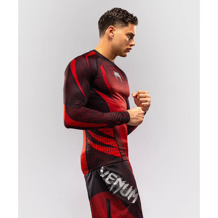 Venum GALACTIC 3.0 Pitk&auml;hihainen Rashguard Punainen/Hopea