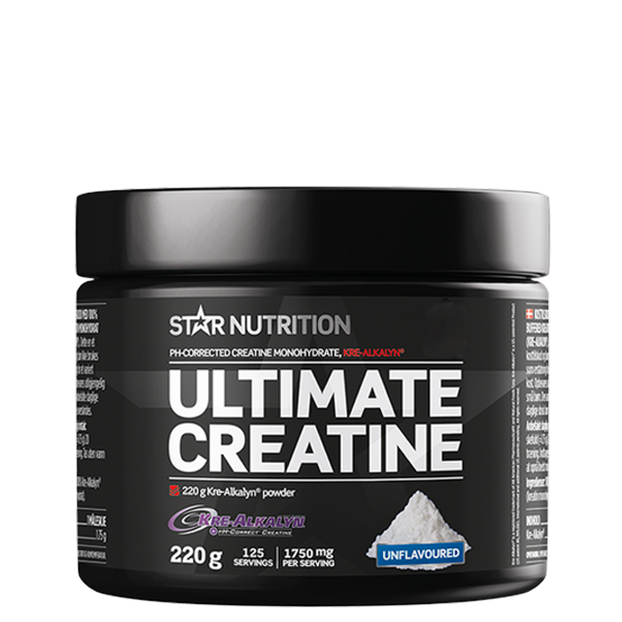 Ultimate Creatin Kre-em&auml;ksinen jauhe ilman makuaineita 220 g