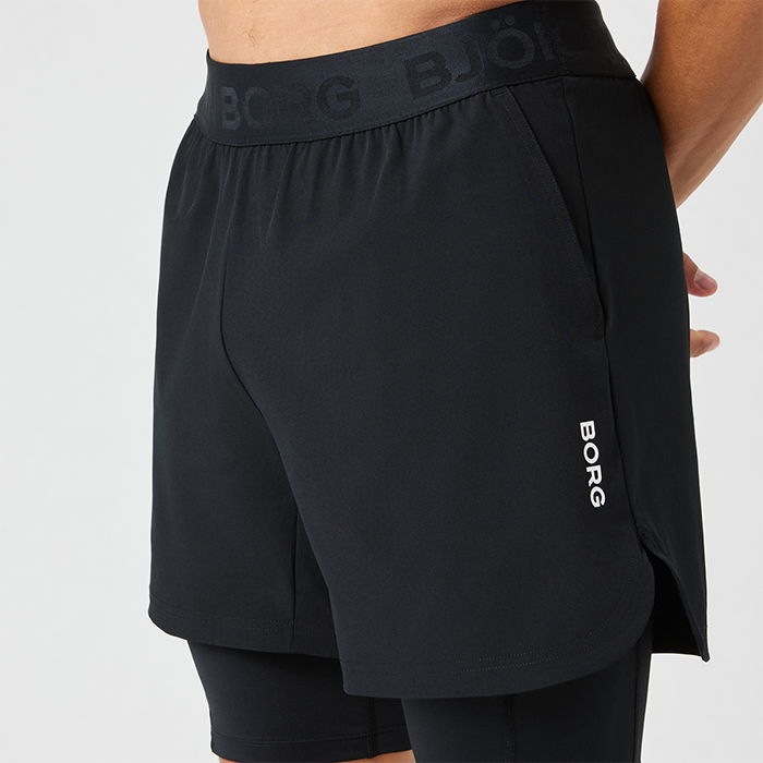 Borg 2 in 1 Shortsit Musta
