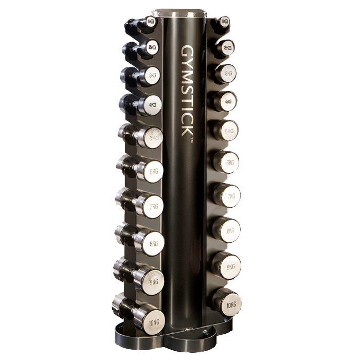 Tower Rack with Chrome Dumbbell Set