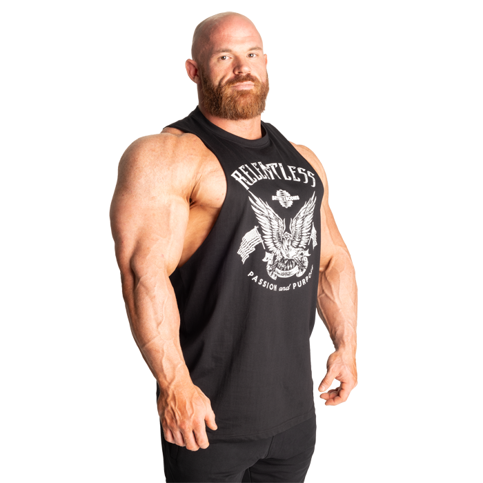 Relentless Cut Out T‑Paita Musta Valkoinen