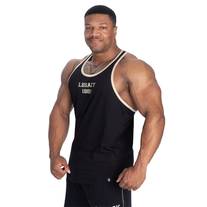 Legacy Essential T‑Back Toppi Musta Beige
