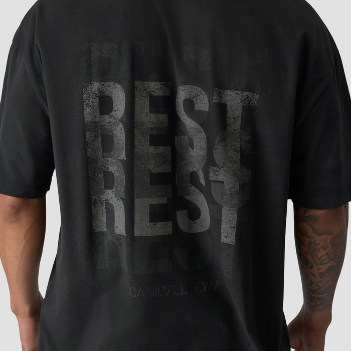 Grit T-paita Print, kivipesty musta