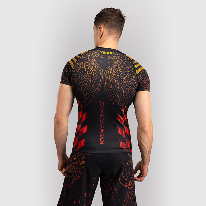 Venum Quetzal Fury Rashguard Musta Punainen Oranssi