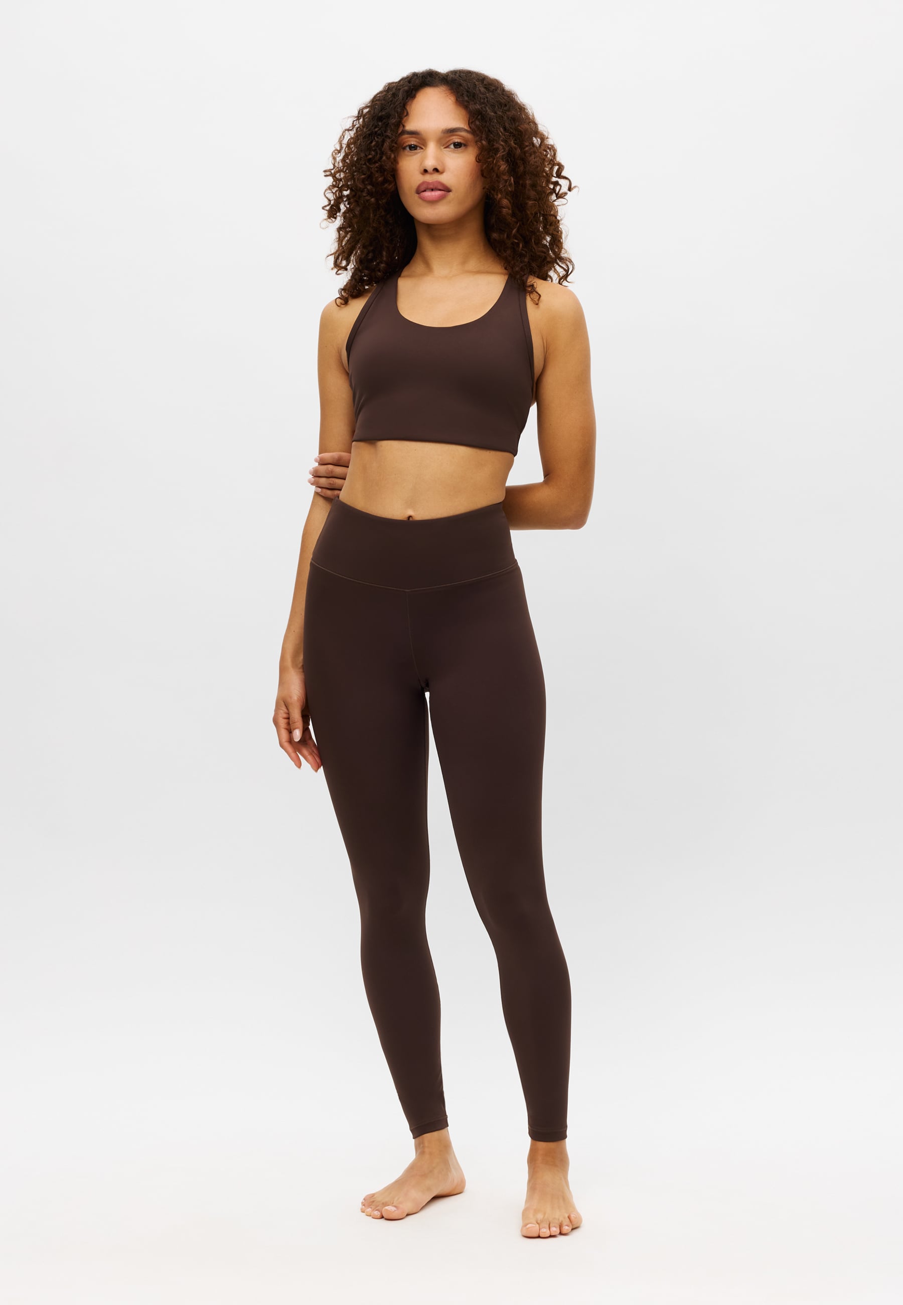 Legacy High Waist Tights Ruskea