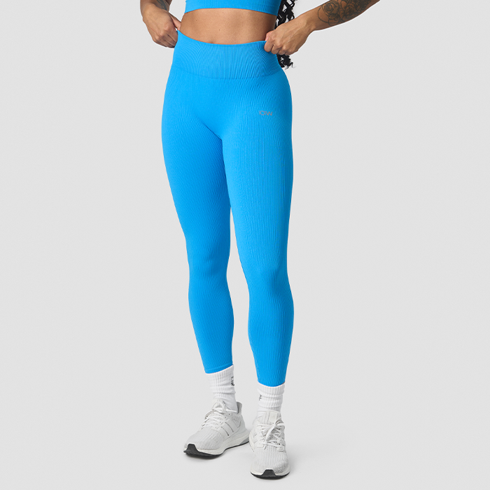 Ribbed Define Seamless -legginsit, Azure Blue