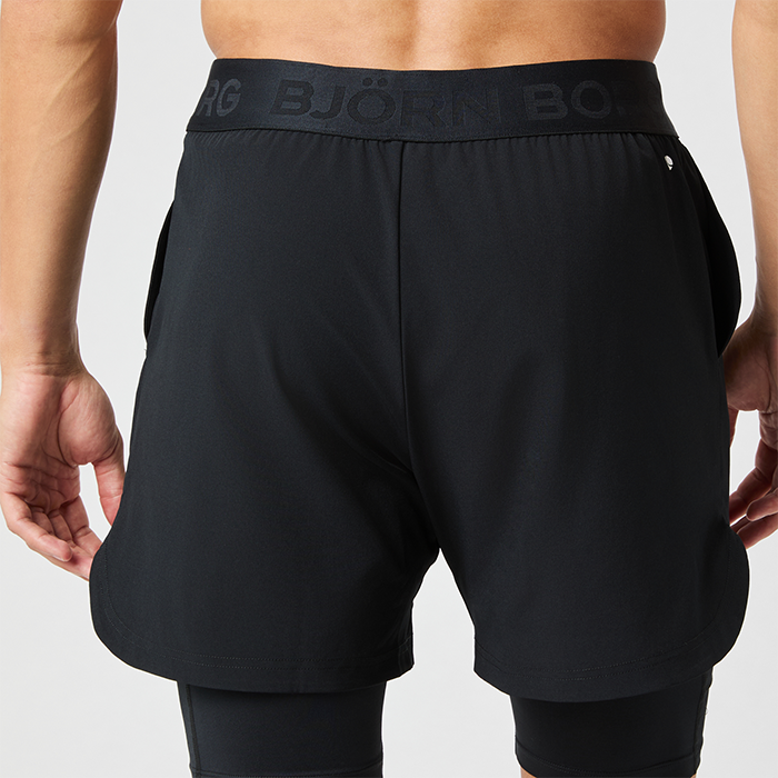 Borg 2 in 1 Shortsit Musta