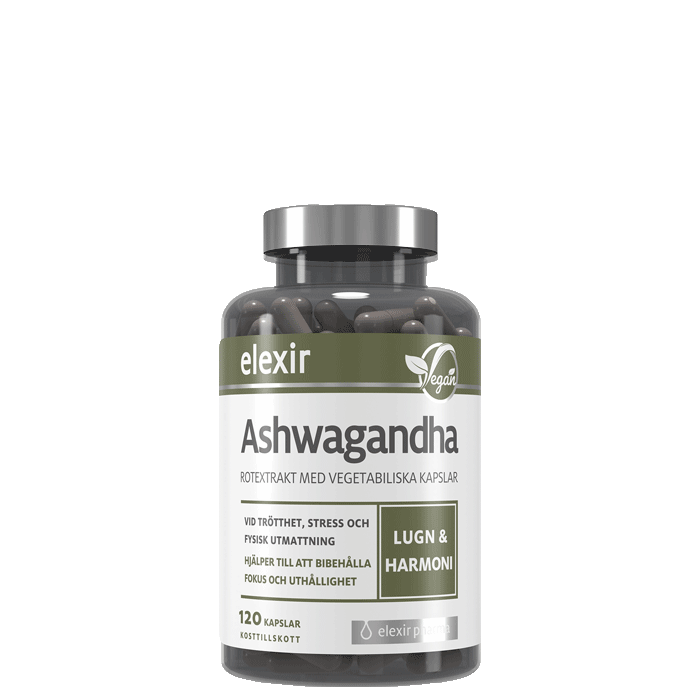 Elexir Pharma Ashwagandha 120 veg. kapselia