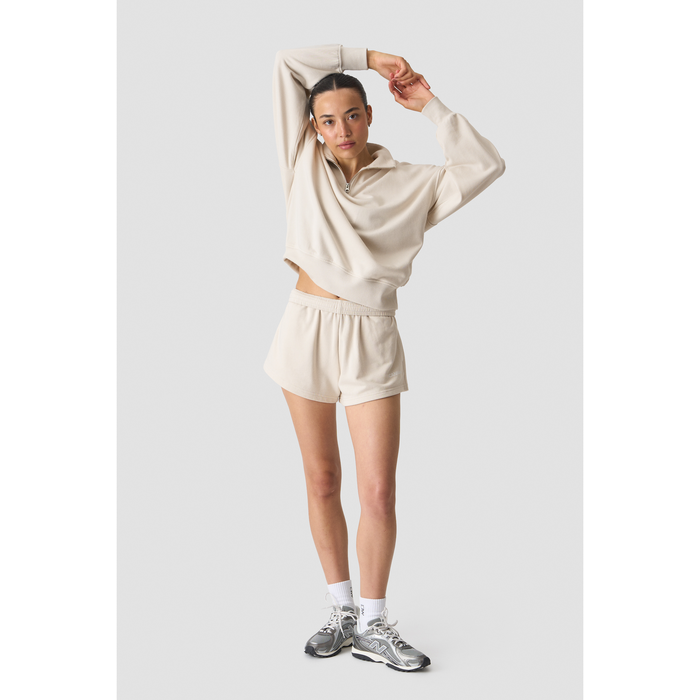 Everyday Terry Collegepaita 1/4 Zip Vaaleanbeige