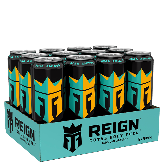 12 x Reign Energy, 50 cl, Mango matic